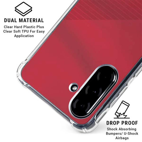 Poland Soccer Flag Galaxy A36 5G Clear Case